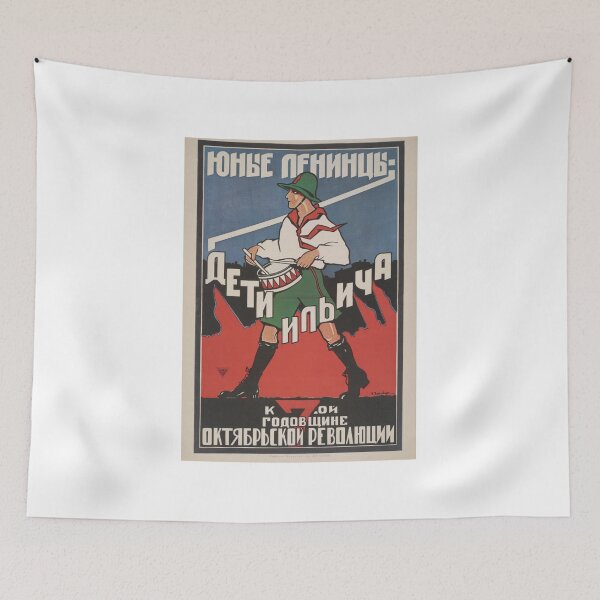 Item preview, Soviet Propaganda - 7th birthday of the October Revolution designed and sold by onlypropaganda.