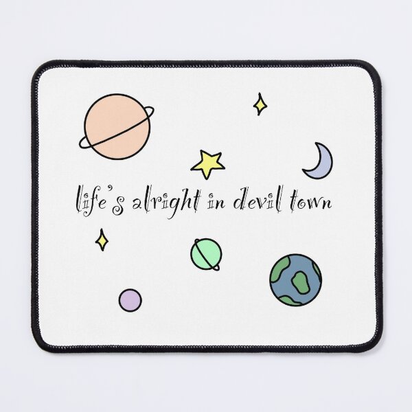 Item preview, Devil town cavetown lyrics space theme designed and sold by sagecreates.