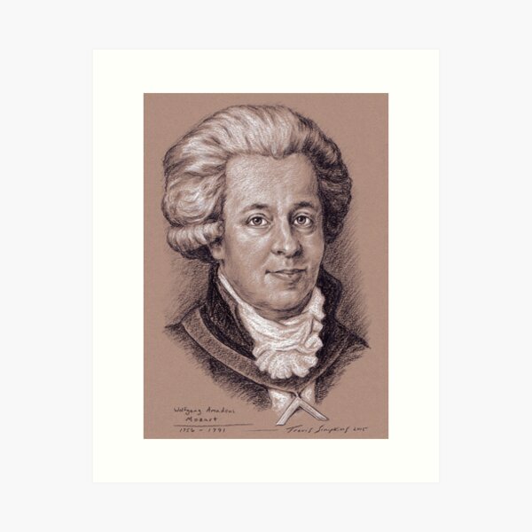 Wolfgang Amadeus Mozart Art Print