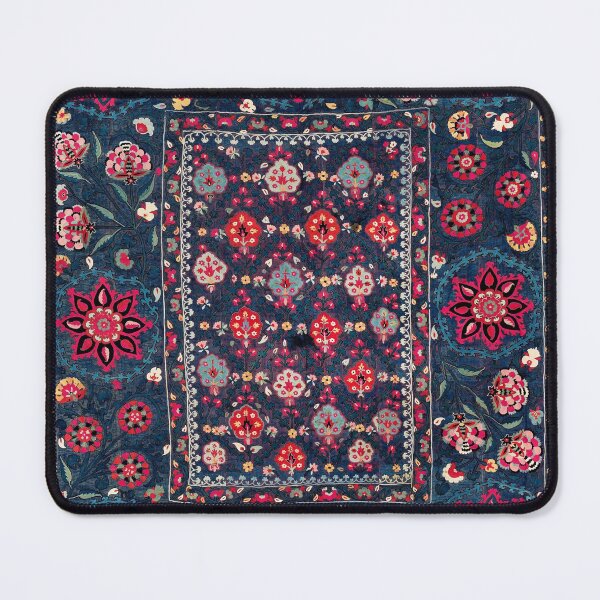 Item preview, Lakai Suzani Shakhrisyabz Uzbek Embroidery Print designed and sold by Vicky Brago-Mitchell®.