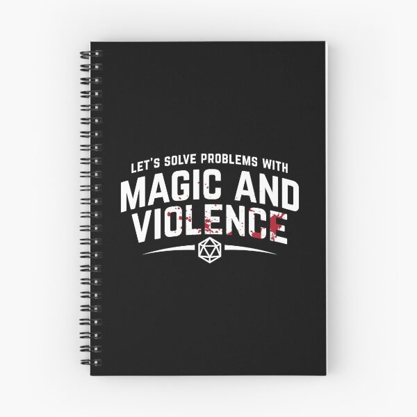 Item preview, Let's Solve Problems With Magic and Violence - Funny DnD Gaming designed and sold by DnlDesigns.