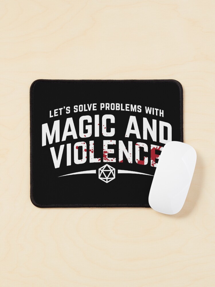 Let's Solve Problems With Magic and Violence - Funny DnD Gaming - Dnd -  Sticker
