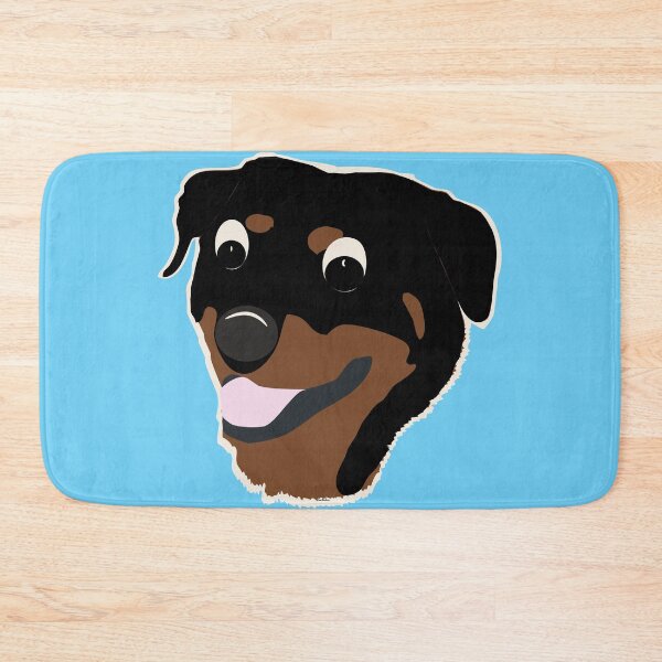 Item preview, Cute Cartoon Rottweiler Head designed and sold by dogplay.