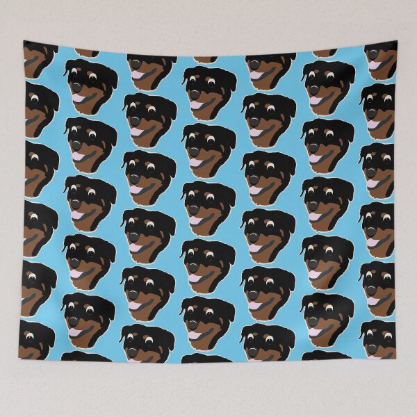 Item preview, Cute Cartoon Rottweiler Head designed and sold by dogplay.