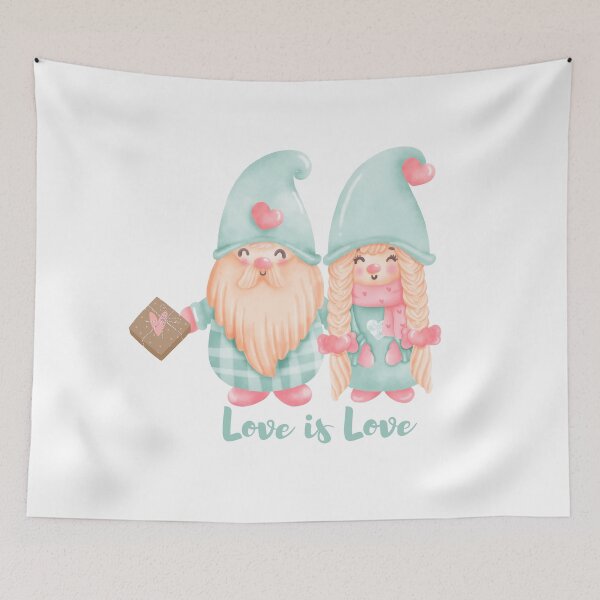 Item preview,  pink valentine gnome-Coming with Love Garden Gnome - Santas Elves - Winter Holiday Gift designed and sold by Alexa5454.