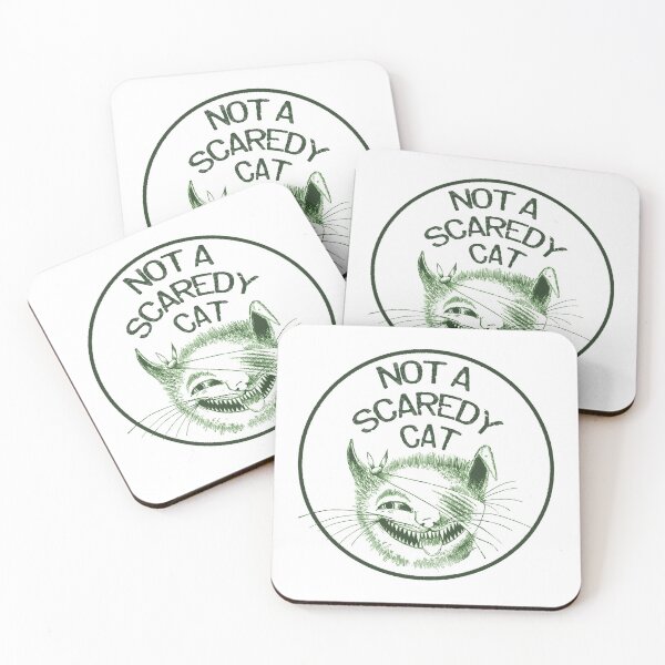Item preview, Green Not a Scaredy Cat  designed and sold by PrintedVintage.