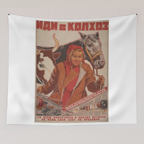Item preview, Soviet propaganda - Go to the collective farms! designed and sold by onlypropaganda.