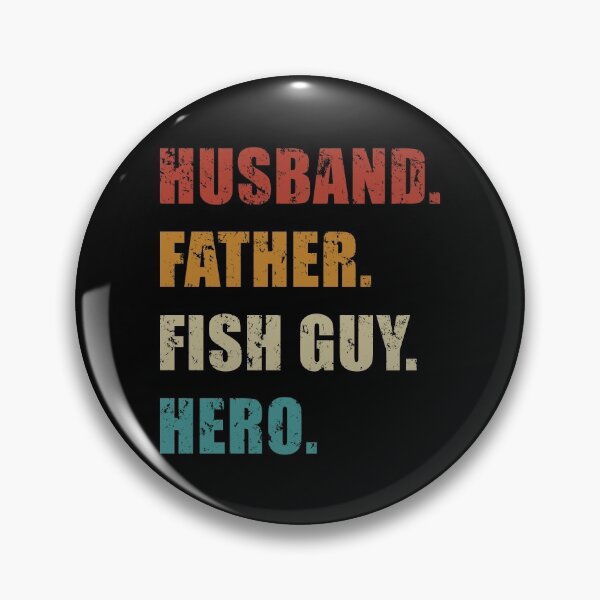 Artikelvorschau, Fish Keeper Vatertag Ehemann Vater Fish Guy Held Retro Distressed entworfen und verkauft von JRRTs.