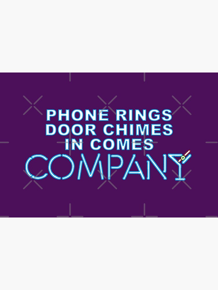 Broadway Phone Rings, Door Chimes in comes Company" Bath Mat