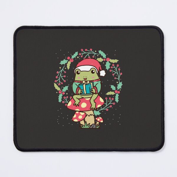 Item preview, Cottagecore Aesthetic Frog Mushroom Christmas designed and sold by hollyjeanoz.