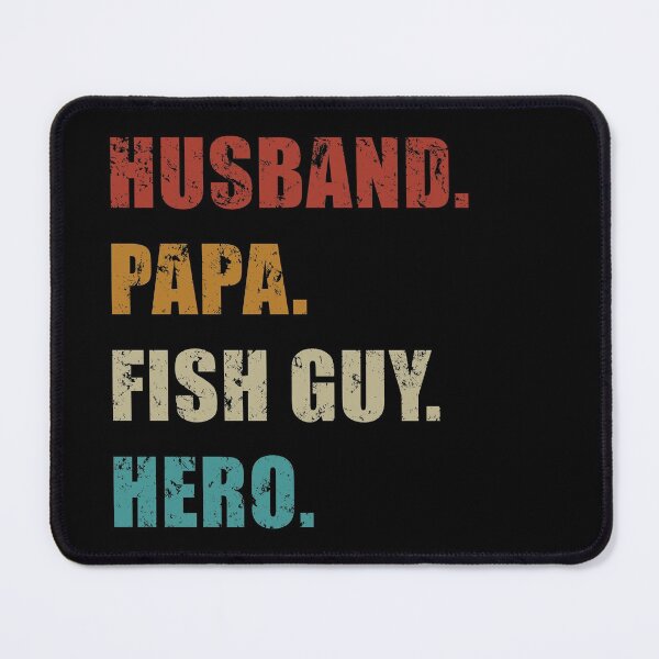 Item preview, Fish Keeper Fathers Day Husband Papa Fish Guy Hero Retro Distressed designed and sold by JRRTs.