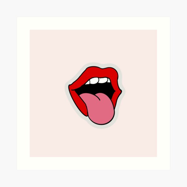 Big Mouth Lips Art Print