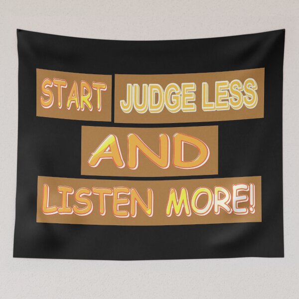 Item preview, Cute Expression Design "Listen More". Buy Now designed and sold by Health And Fitness Posts e-Store.