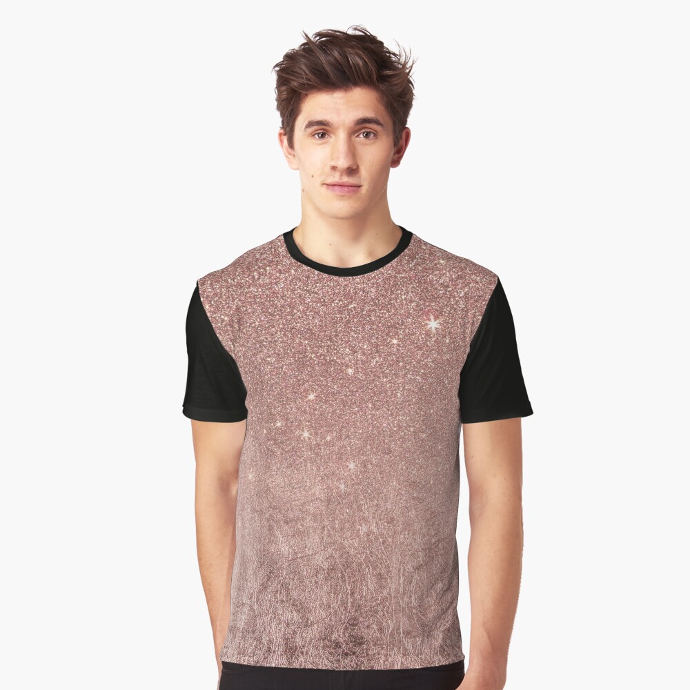 pink glitter mesh top