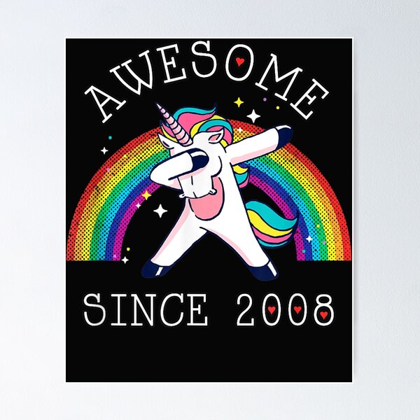 Item preview, Dabbing Unicorn Birthday Girl Gifts 11 Years Old Since 2008 designed and sold by CathyBabson.
