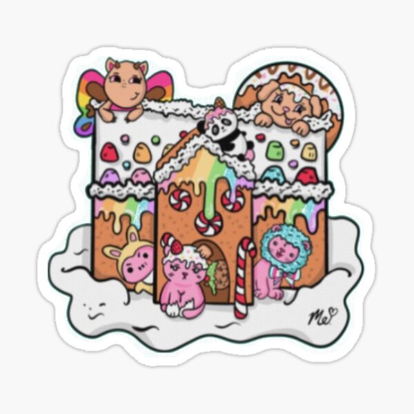 "Moriah Elizabeth Gingerbread house Sticker" Sticker by JoshuaKuhner