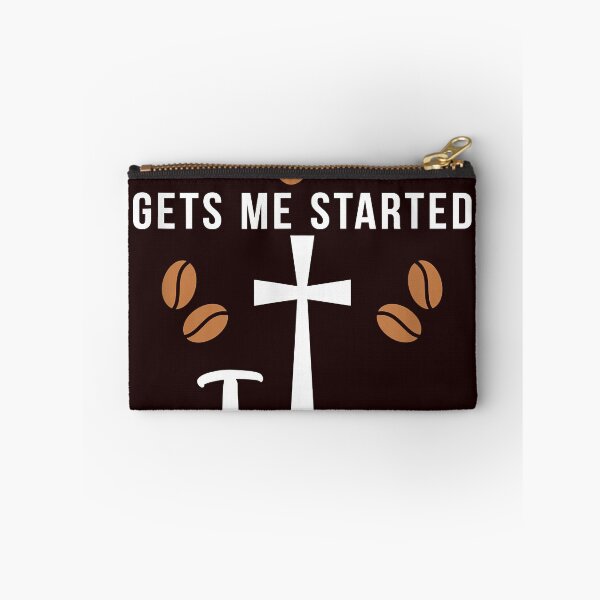 Item preview, Coffee gets me started Jesus keeps me going God Religious T-Shirt designed and sold by jactanley.
