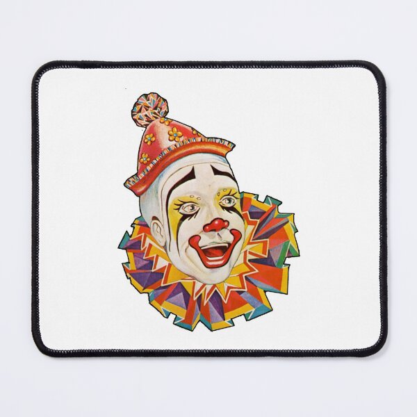 Item preview, CLOWN. Scary. Horror. CLOWN. Clown Head, Circus, Vintage, Advertising, Poster, on Black  designed and sold by MarthaWard88.