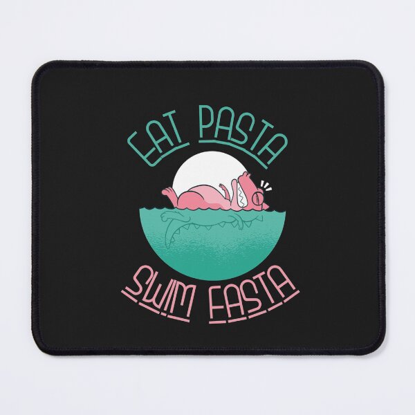 Item preview, Eat pasta swim fasta Sticker designed and sold by JaelEgger.