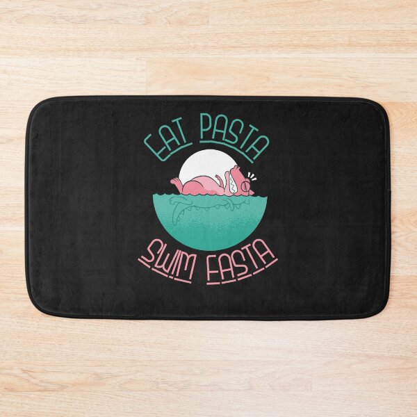 Item preview, Eat pasta swim fasta Sticker designed and sold by JaelEgger.