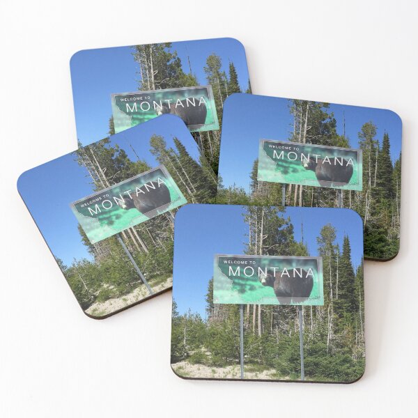 Item preview, Welcome To Montana Highway Sign, Lost Trail Pass, Montana designed and sold by Losthorsedesign.
