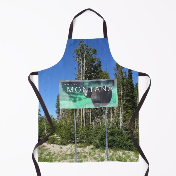 Item preview, Welcome To Montana Highway Sign, Lost Trail Pass, Montana designed and sold by Losthorsedesign.
