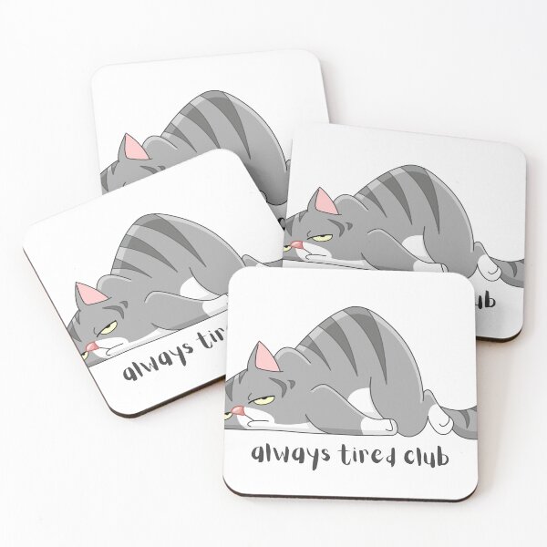Item preview, Always Tired Club designed and sold by blackbatdesigns.