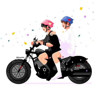 Artwork thumbnail, Motorcycle Ride by MinaIsLate