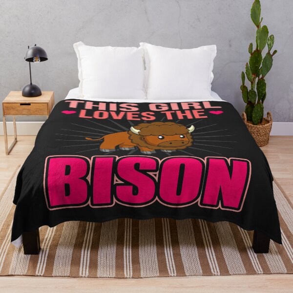 Item preview, This Girl Loves The Bison Bufallo Premium T-Shirt designed and sold by JesseMcLaughli.