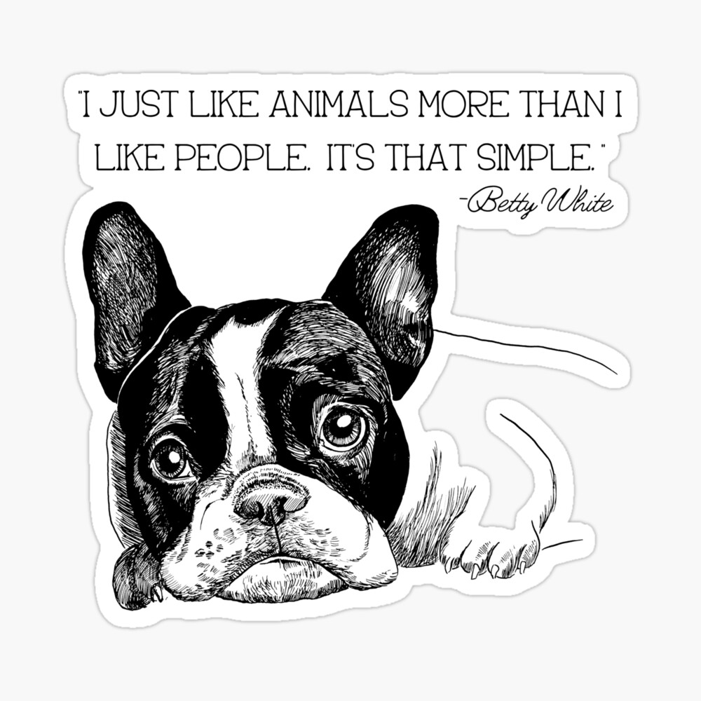 Betty White-I Just Like Animals More than People Quote Betty White-I Just Like Animals More than People Quote