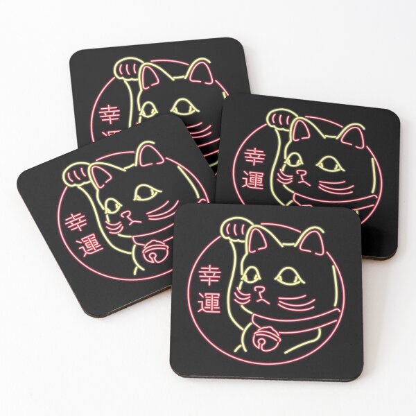 Item preview, Neon Neko designed and sold by SoloDesignArt.