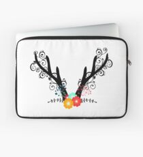 Floral antler Laptop Sleeve