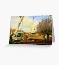 Boat Lift Greeting Card