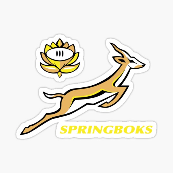 Stronger Together Springbok Bokke South Africa Rugby Sticker For Sale