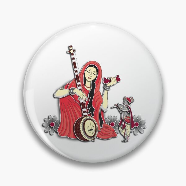 Item preview, Mirabai singing for Sri Krishna designed and sold by GundicaArt.