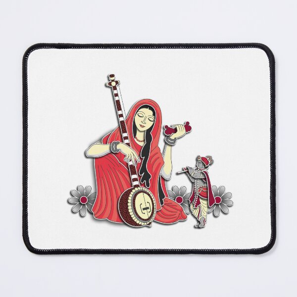 Item preview, Mirabai singing for Sri Krishna designed and sold by GundicaArt.