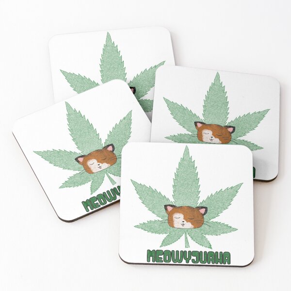 Item preview, Meowyjuana Weed Cat designed and sold by MeaganM.