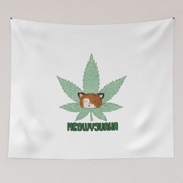 Item preview, Meowyjuana Weed Cat designed and sold by MeaganM.