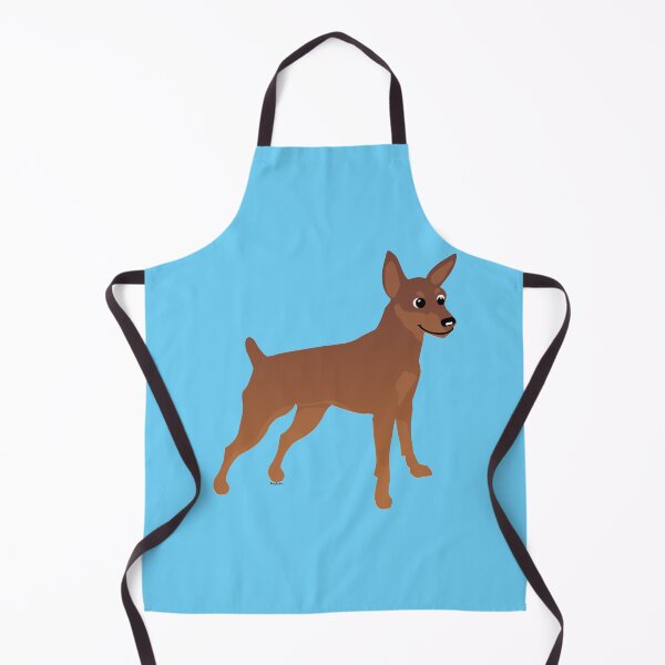 Artikelvorschau, Niedlicher Cartoon roter Zwergpinscher (angedockt und beschnitten) entworfen und verkauft von dogplay.