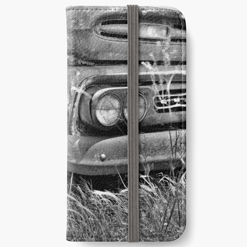 Fundas Tarjetero Para Iphone 1961 Chevrolet Apache 10 Blanco Y