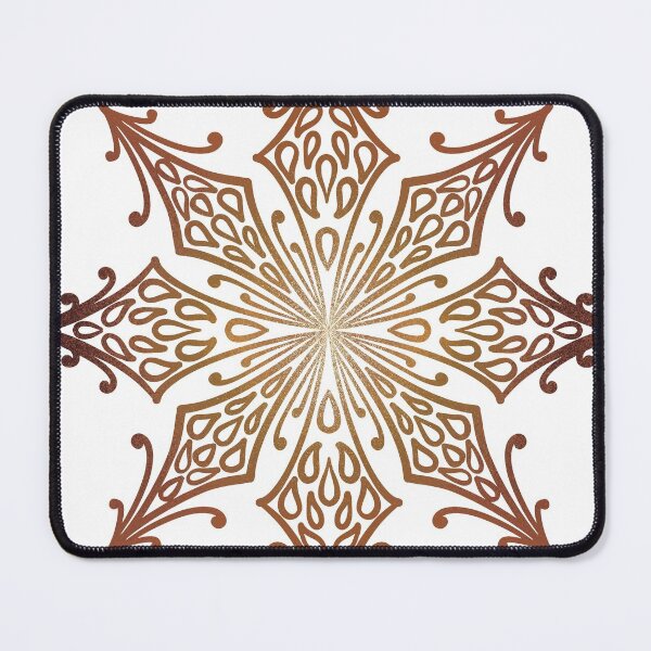Item preview, Copy of Winter Christmas Red Gold Metalic Glitter Mandala Star designed and sold by marta-maria.