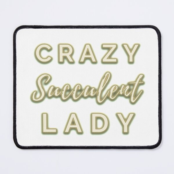 Item preview, Yellow Text Crazy Succulent Lady Pattern designed and sold by marta-maria.