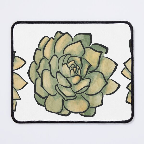 Item preview, Green Yellow Watercolour Echeveria Succulent set designed and sold by marta-maria.