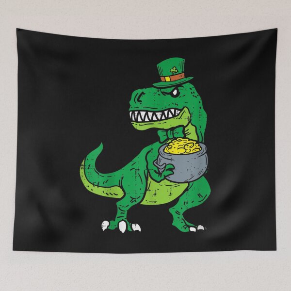 Item preview, Kids Leprechaun Irish T-Rex Dinosaur St Patrick Day Boys Kid designed and sold by Peggy4822.