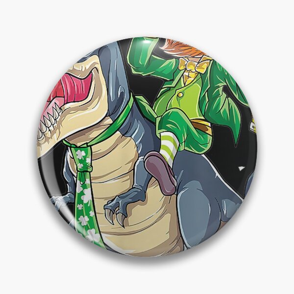 Item preview, Leprechaun Riding Dinasour T Rex St Patrick Day designed and sold by Peggy4822.