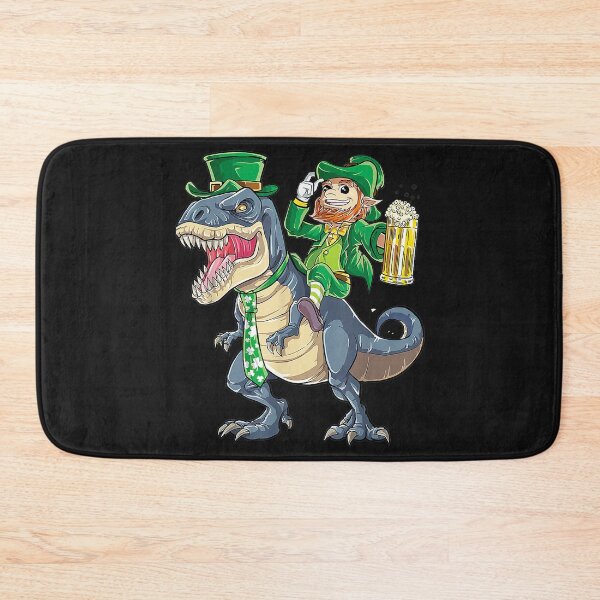 Item preview, Leprechaun Riding Dinasour T Rex St Patrick Day designed and sold by Peggy4822.