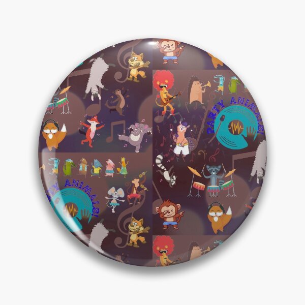 Item preview, Fun & Funny Birthday Partying Animals / Funky Party Animals for Animal Lovers & Kids designed and sold by haRexia.