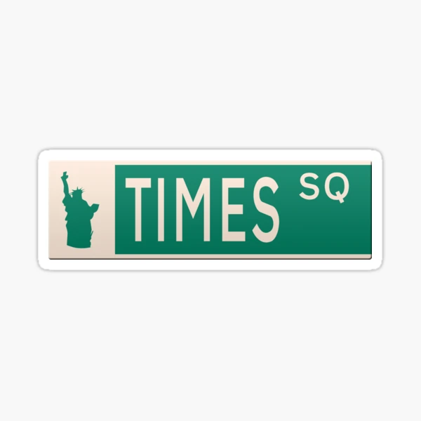 New York street sign - Times Square.