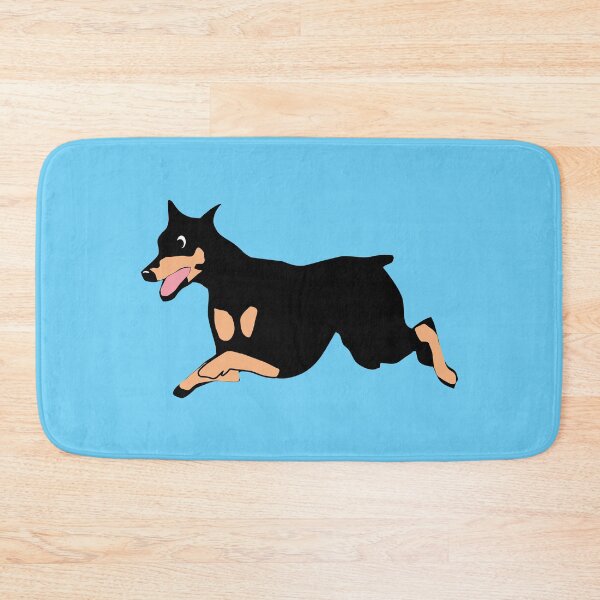 Item preview, Cute Cartoon Jumping Doberman designed and sold by dogplay.