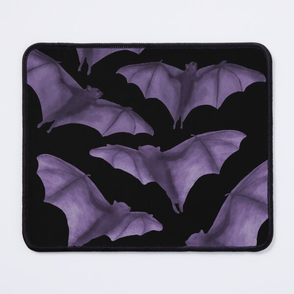 Item preview, Purple Violet Cute Watercolour Flying Bats Pattern  designed and sold by marta-maria.